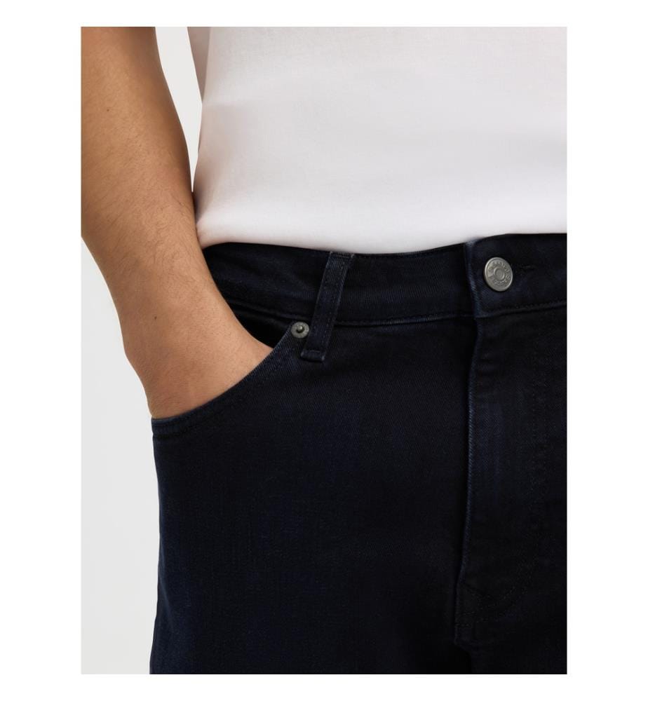 Gerade geschnittene Jeans – blau-schwarzer Denim