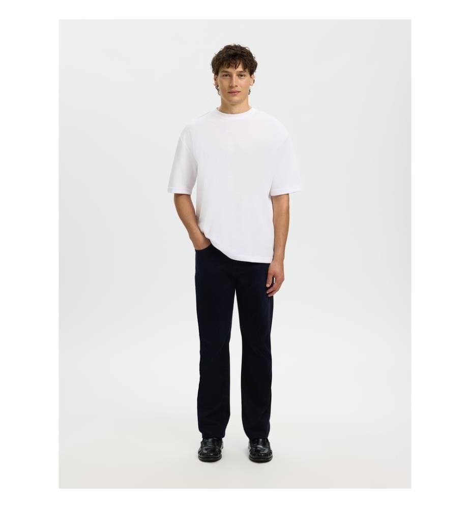Gerade geschnittene Jeans – blau-schwarzer Denim