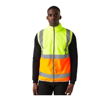 Regatta Professional - Hi-Vis Weste Durchgehender Reissverschluss für Herren