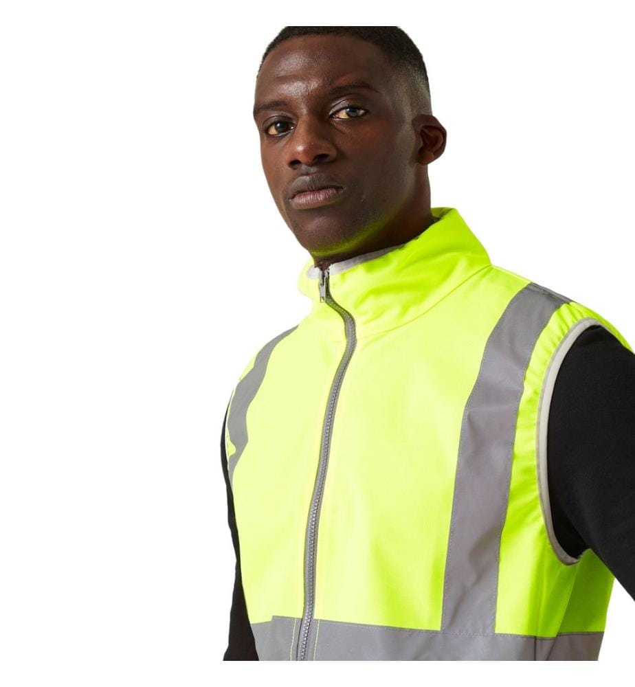 Regatta Professional - Hi-Vis Weste Durchgehender Reissverschluss für Herren