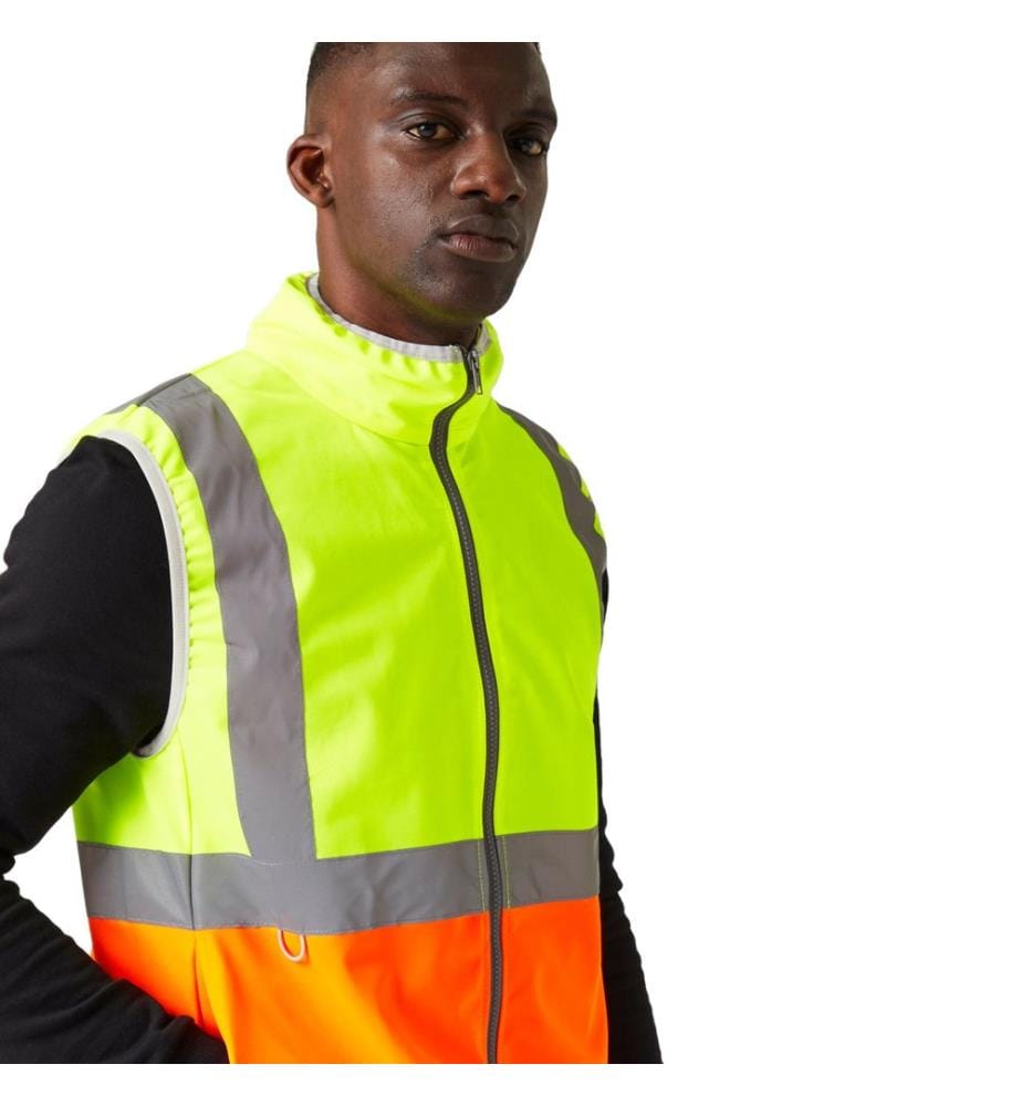 Regatta Professional - Hi-Vis Weste Durchgehender Reissverschluss für Herren
