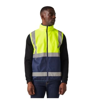 Regatta Professional - Hi-Vis Weste Durchgehender Reissverschluss für Herren