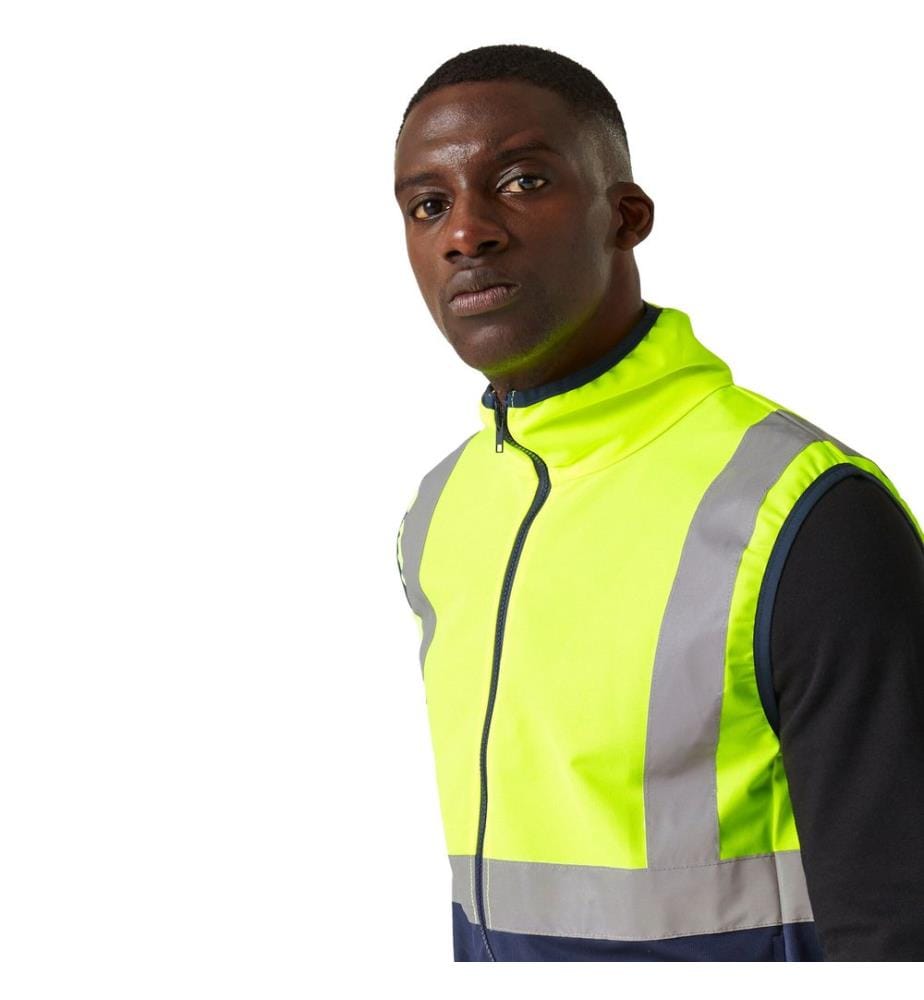 Regatta Professional - Hi-Vis Weste Durchgehender Reissverschluss für Herren