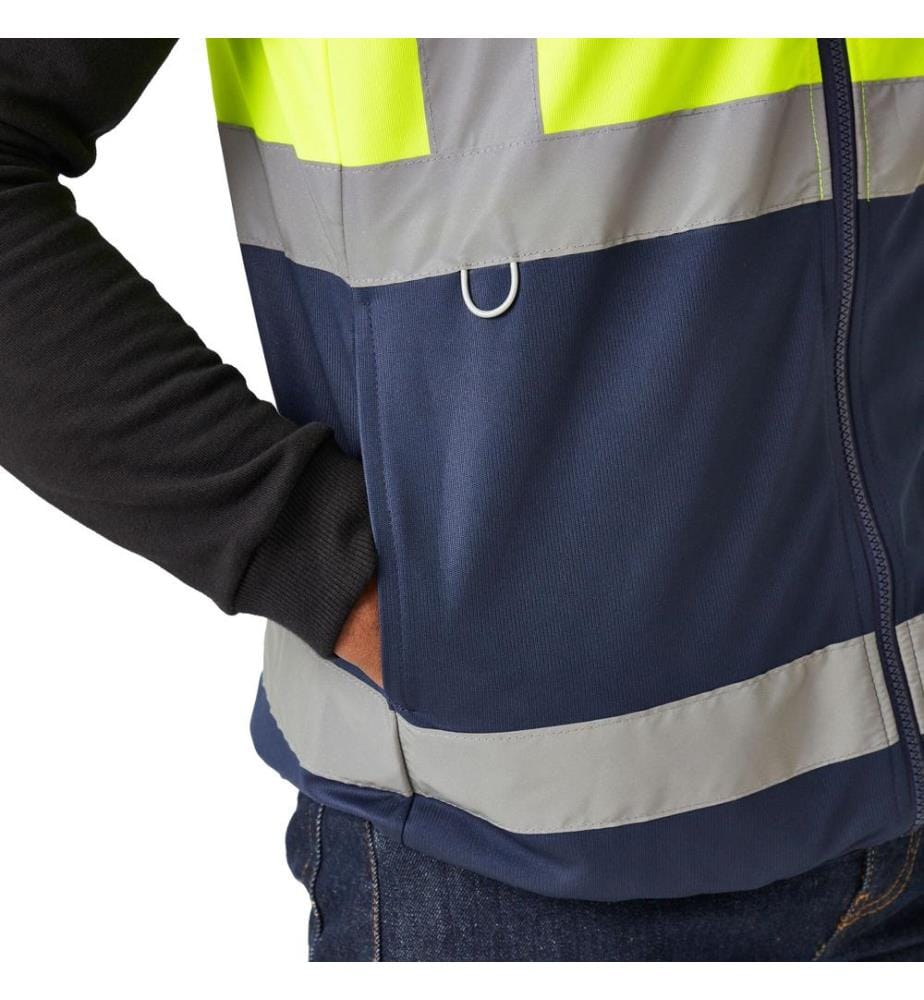 Regatta Professional - Hi-Vis Weste Durchgehender Reissverschluss für Herren