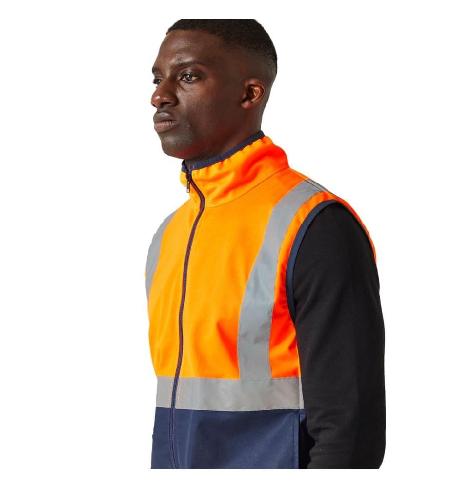 Regatta Professional - Hi-Vis Weste Durchgehender Reissverschluss für Herren