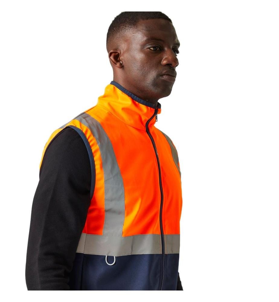 Regatta Professional - Hi-Vis Weste Durchgehender Reissverschluss für Herren