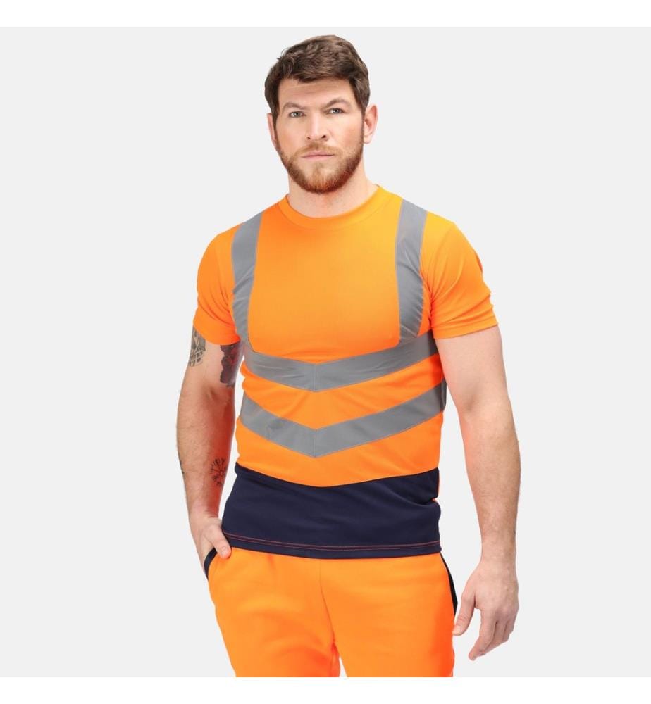 Regatta Professional - T-Shirt hohe Sichtbarkeit für Herren kurzärmlig