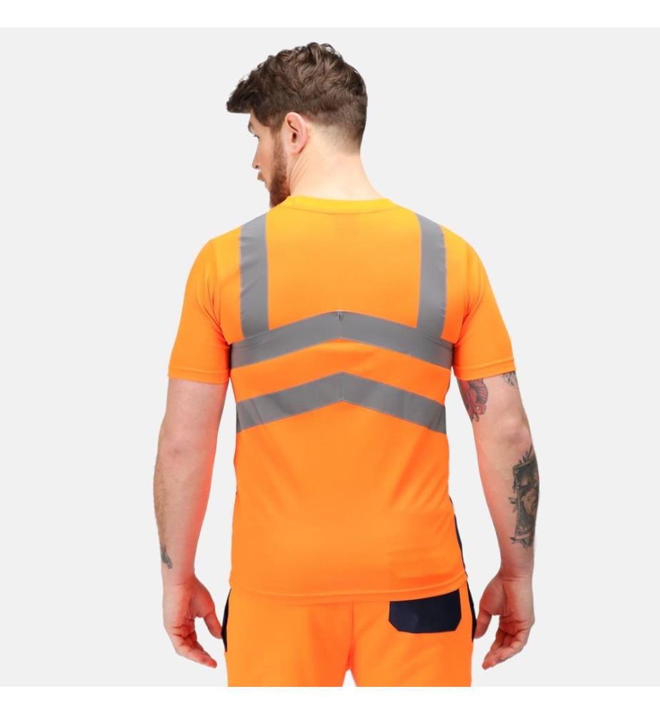 Regatta Professional - T-Shirt hohe Sichtbarkeit für Herren kurzärmlig