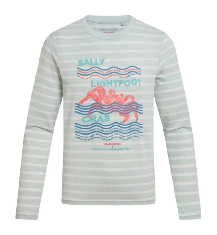 Craghoppers - T-Shirt für Kinder, Stripes, Nosilife, Langärmlig