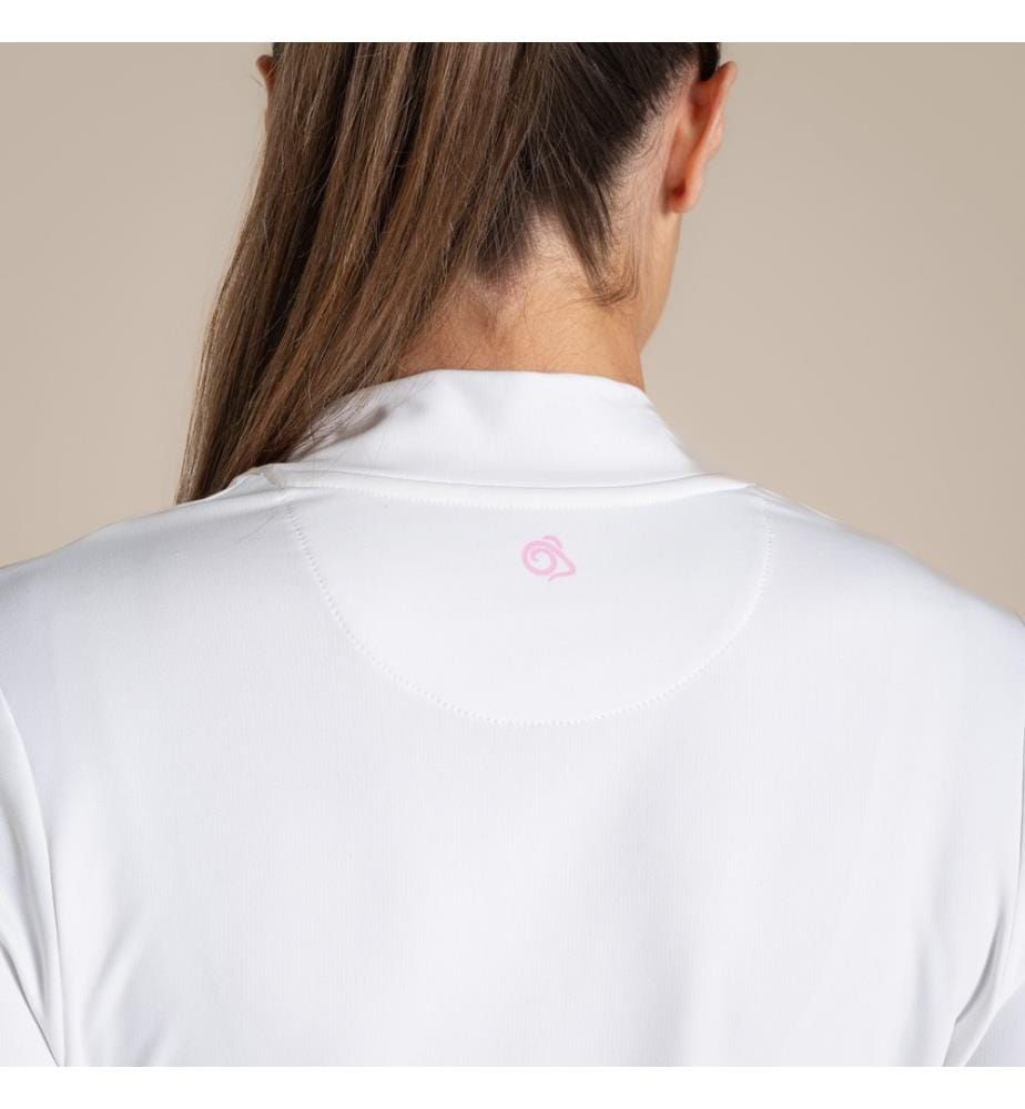 Craghoppers - T-Shirt für Damen, Stehkragen, Nosilife, Emblem, Langärmlig