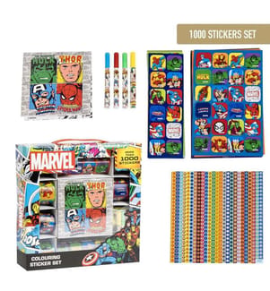 Set mit 1.000 Marvel-Aufklebern