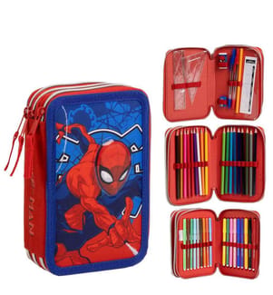 Stiftetui mit Zubehör von Giotto Spiderman
