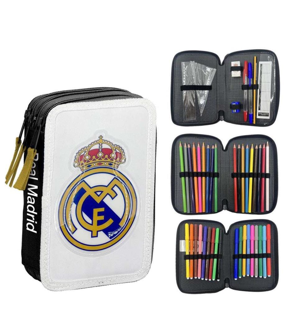 Stiftetui mit Zubehör von Giotto Real Madrid