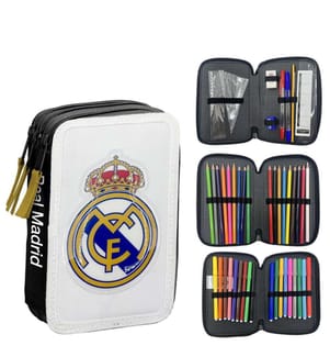 Stiftetui mit Zubehör von Giotto Real Madrid
