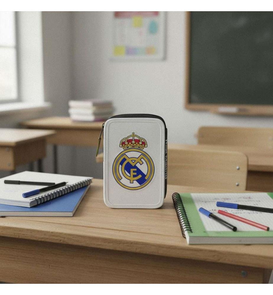 Stiftetui mit Zubehör von Giotto Real Madrid