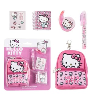 Minimochila Hello Kitty Schreibwaren-Set