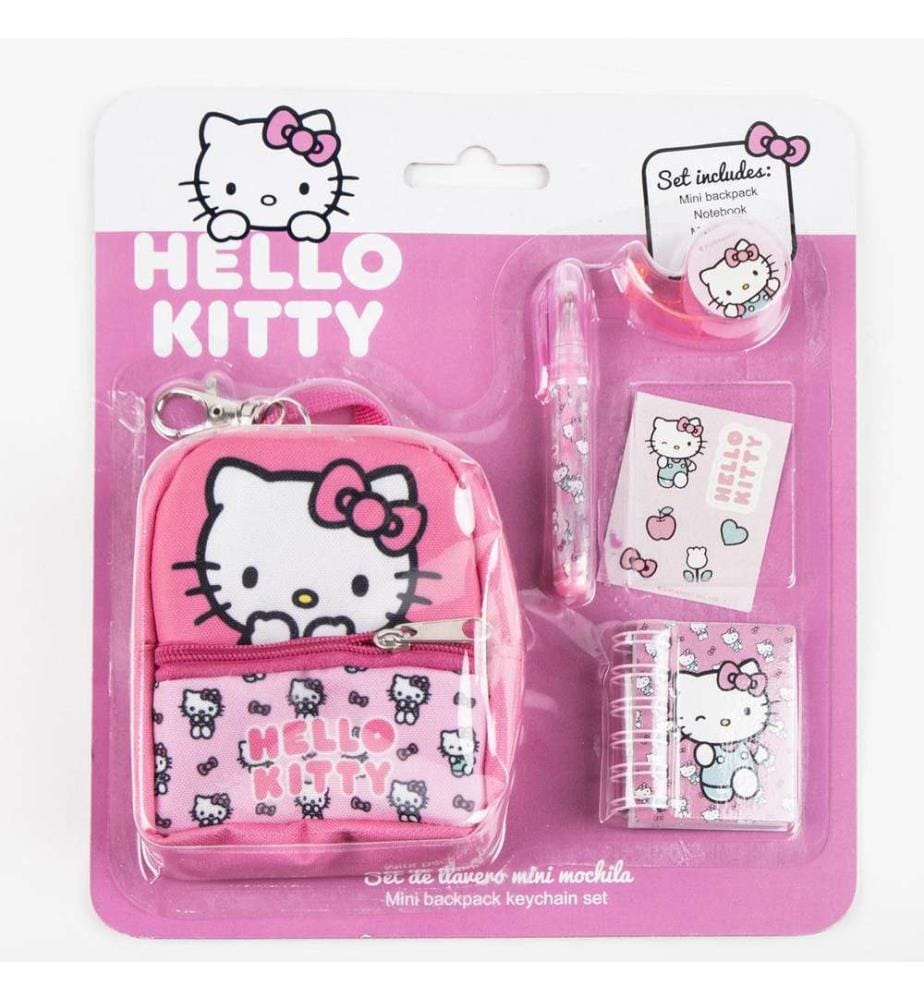 Minimochila Hello Kitty Schreibwaren-Set
