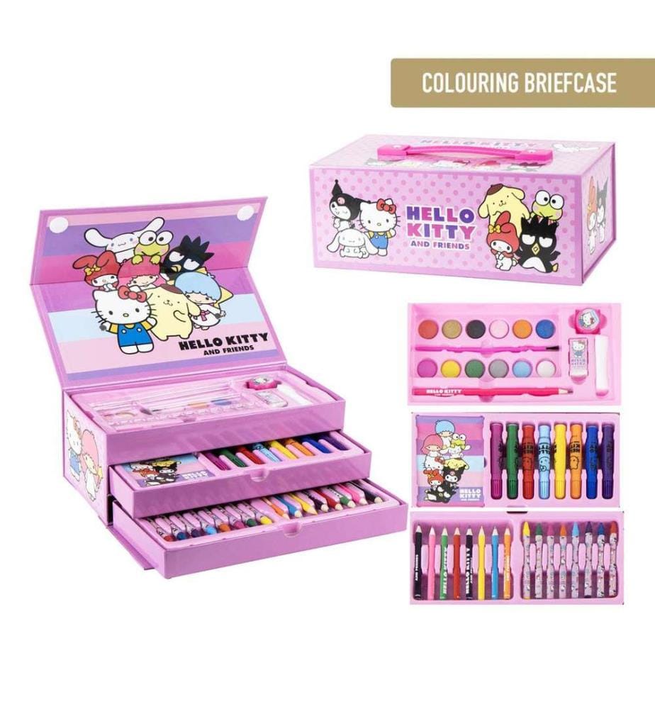 "Hello Kitty Briefcase" Coloring Kit