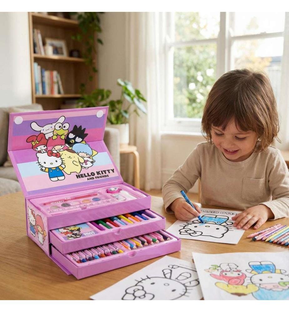 "Hello Kitty Briefcase" Coloring Kit