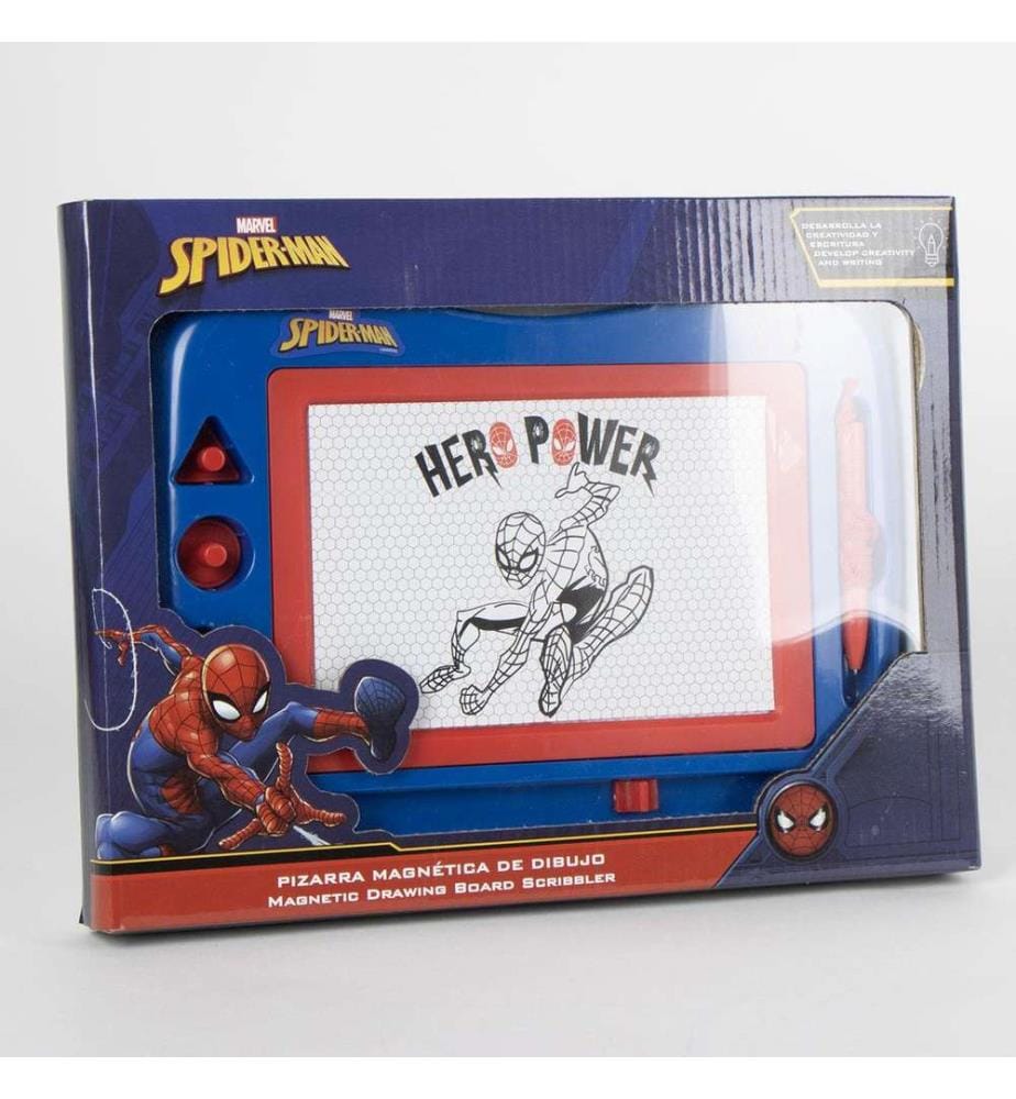 Schreibwaren-Set mit Spiderman-Magnettafel