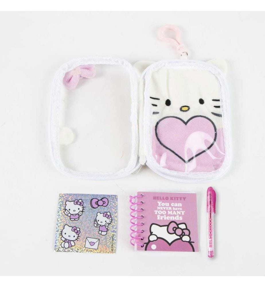 Hello Kitty-Schreibwaren-Set mit Plüschtier