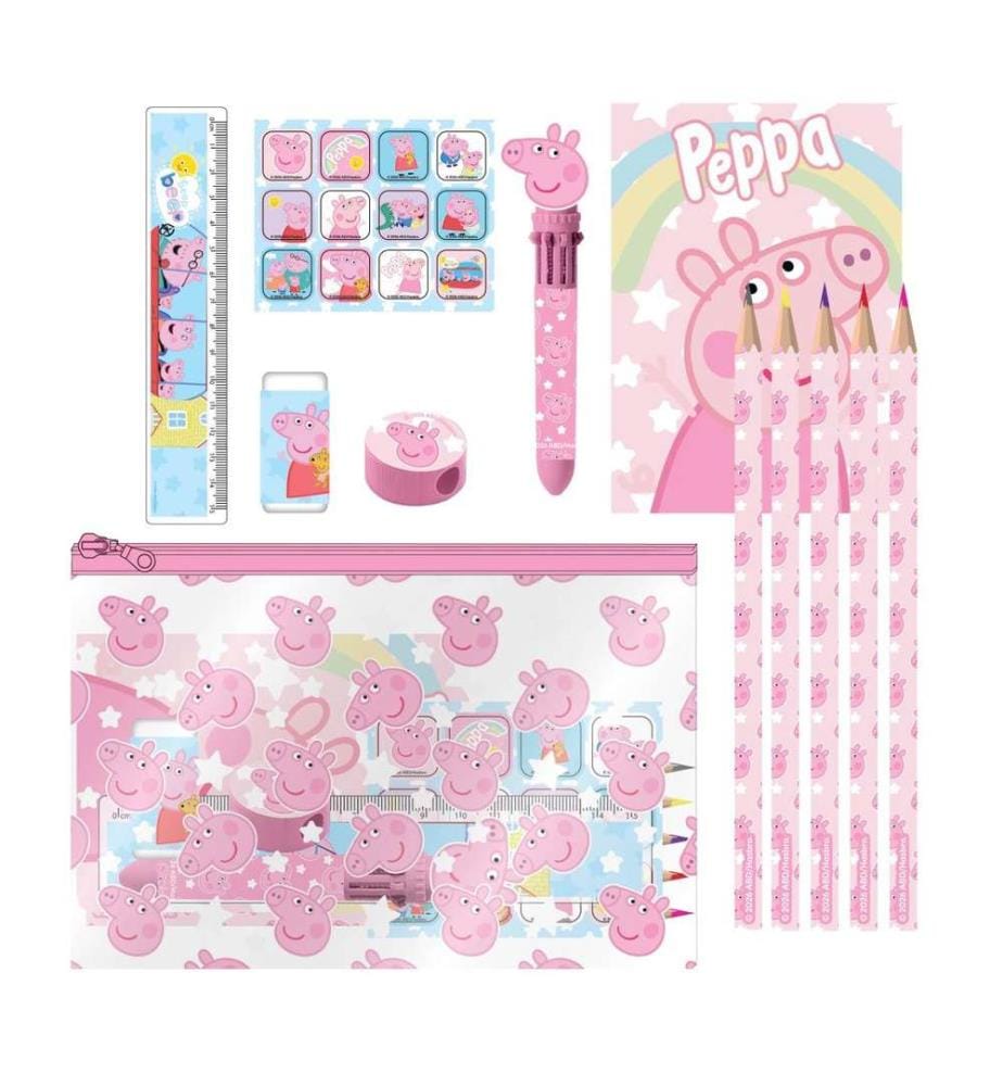 Eva Peppa Pig Schulbedarf-Set