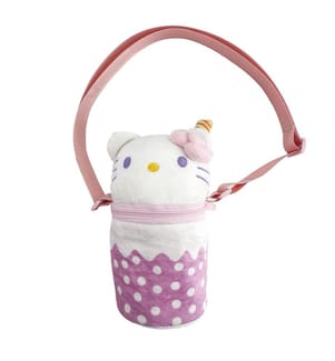 Handtasche mit Hello-Kitty-Applikationen