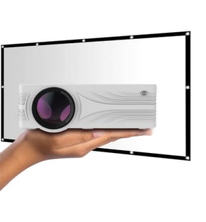 LV-HD200 LED Projector Bundle, 2,000 Lumens + LV-STA100FP 100" Screen