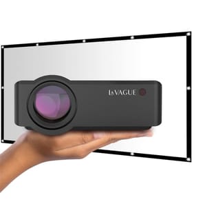 LV-HD320 LED Projector Bundle, 2,500 Lumens + LV-STA100FP 100" Screen