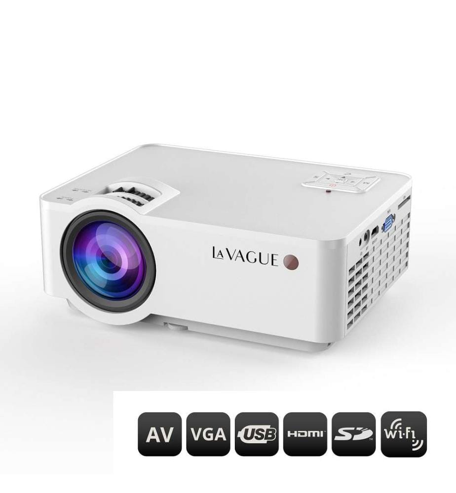 LV-HD340 LED Projector Bundle, 2,500 Lumens + LV-STA100FP 100" Screen