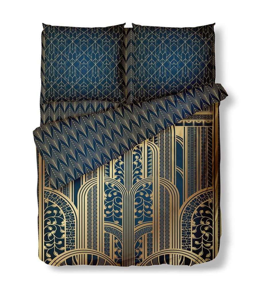 Assortimento di Biancheria da Letto - Nero e Oro