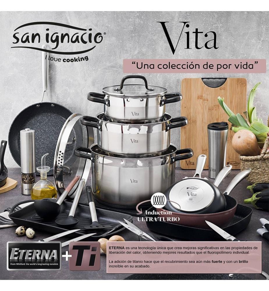 Poêle à frire San Ignacio Vita 16 x 4,0 cm en aluminium forgé, compatible induction