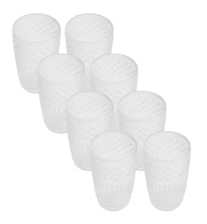 San Ignacio - Lot de 8 verres en verre transparent de 430 ml