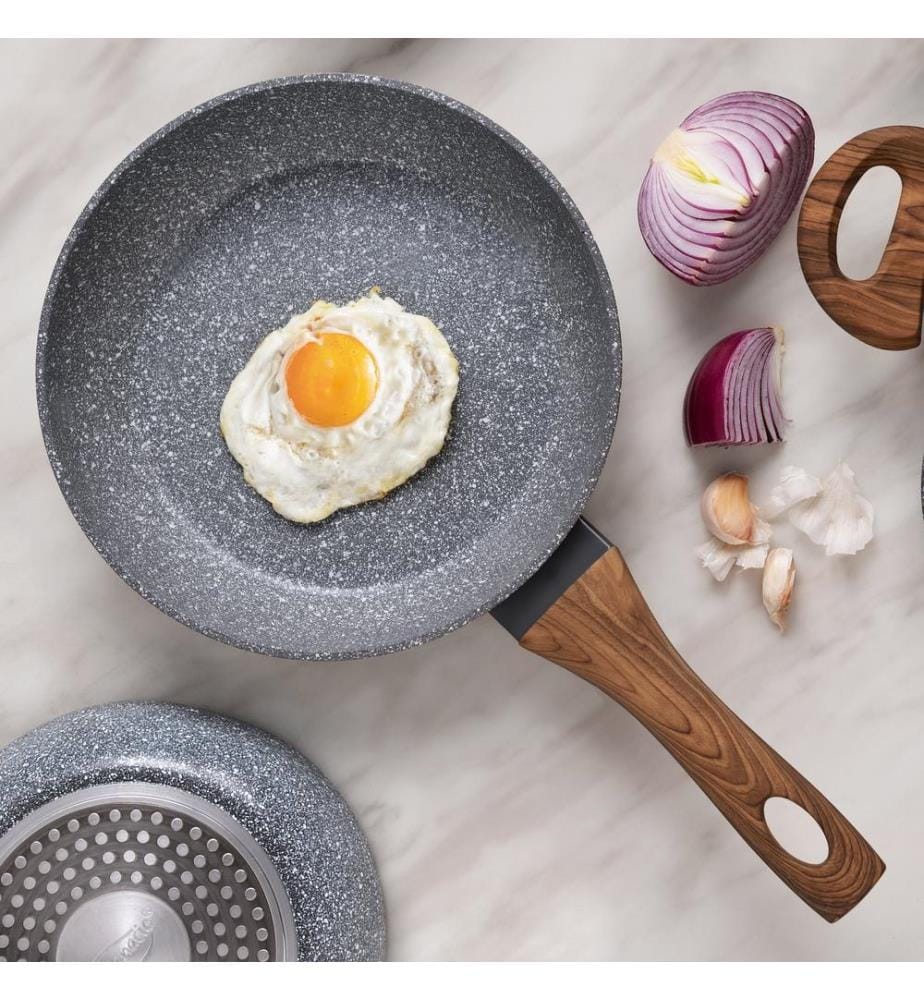 Poêle à frire en aluminium forgé de 28 cm, compatible induction, collection Daimiel