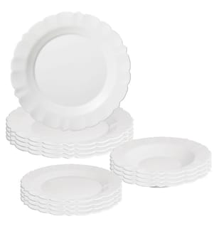 Service de table blanc 12 pièces San Ignacio