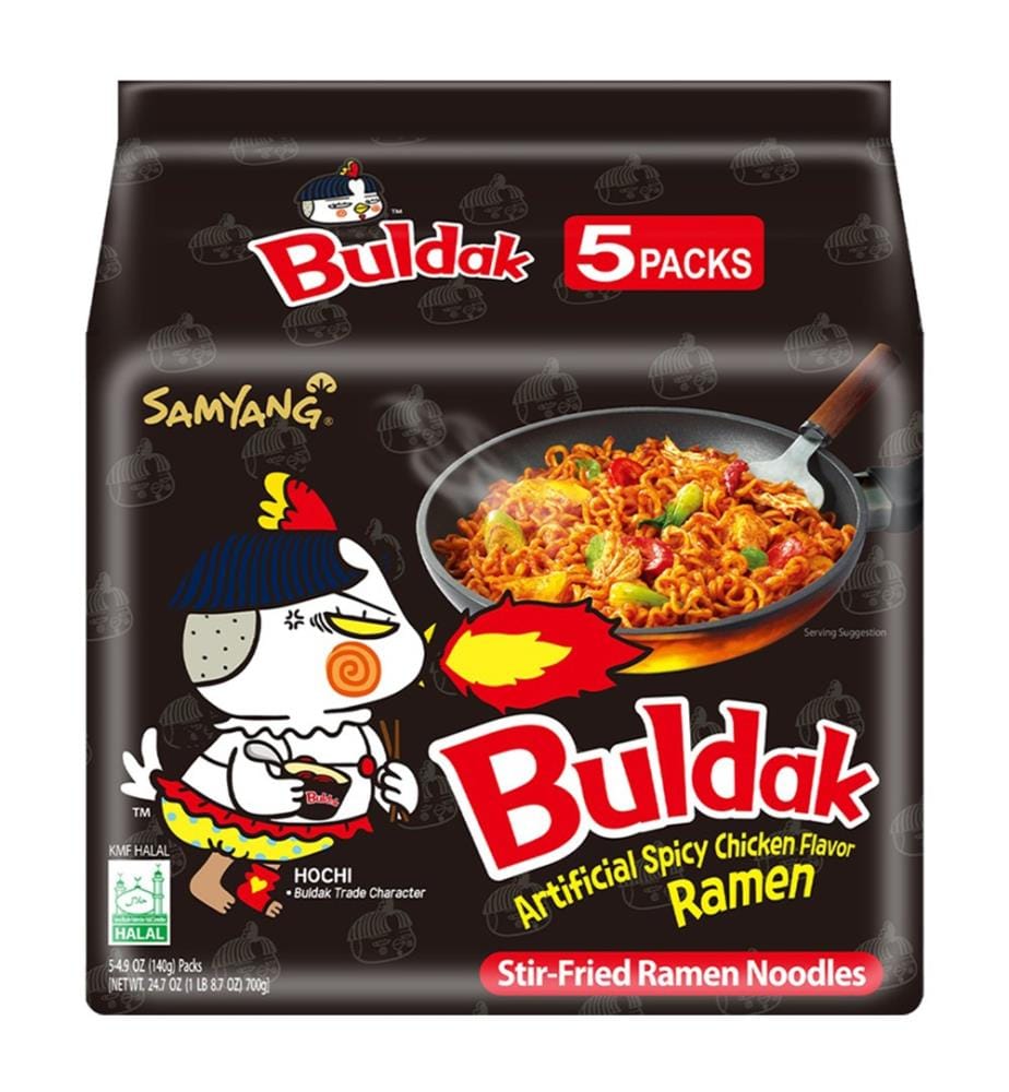 40x Samyang Buldak Hot Chicken Ramen Original paquet de 5 - 140g - HALAL