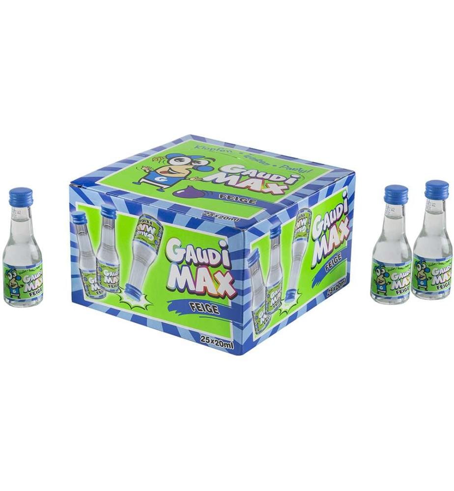 25x Gaudi Max Liqueur Figue 17% Vol., 25 pièces - 20ml