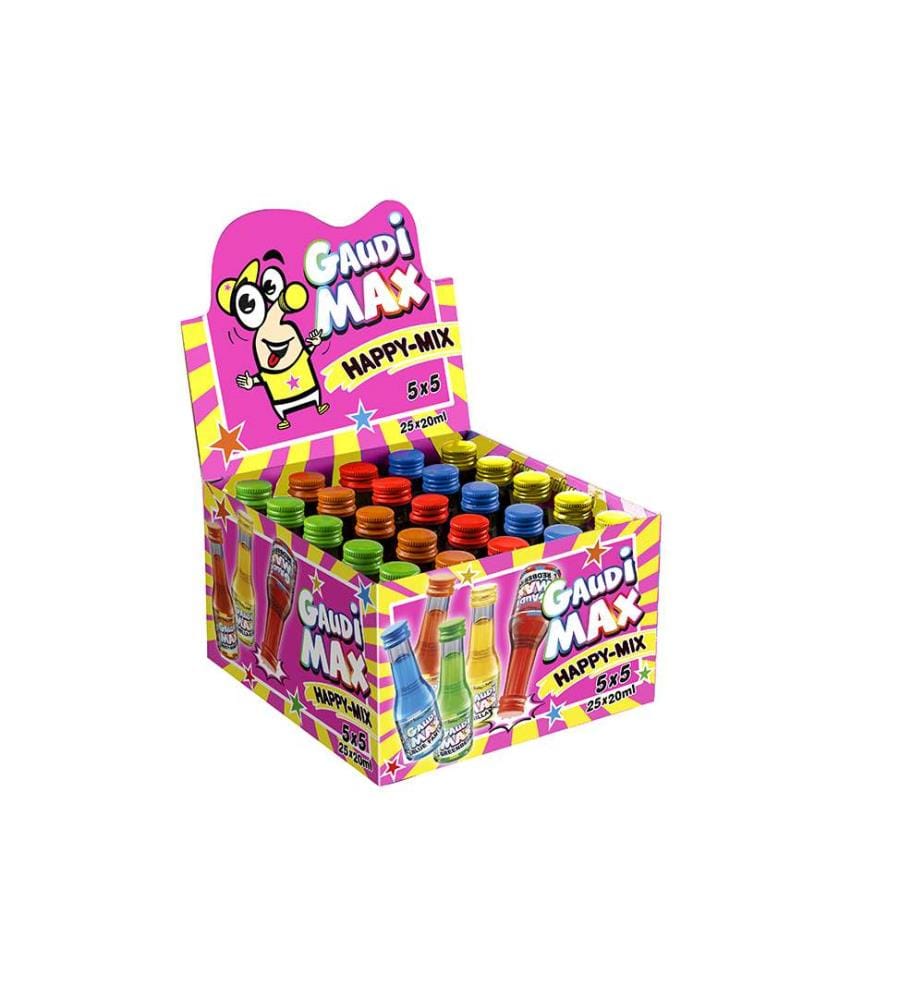 25x Gaudi Max Happy Mix Liqueur 16-18% Vol., 5x5 - 20ml