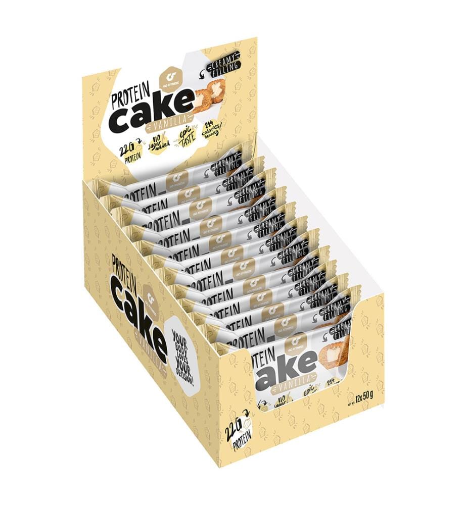 12x GoFitness Nutrition Torta proteica alla vaniglia - 50g