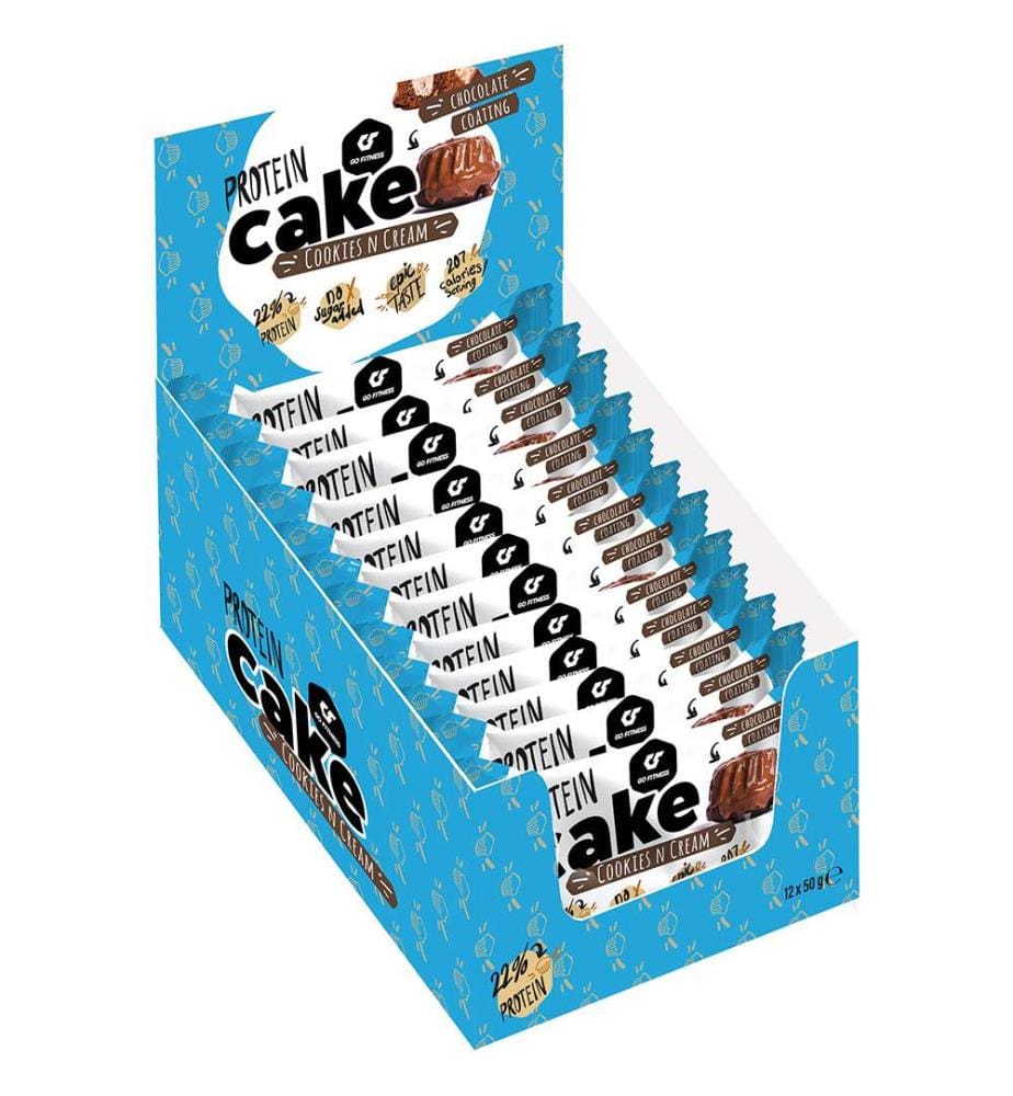 12x GoFitness Nutrition Protein Cake Cookies & Cream - 50g