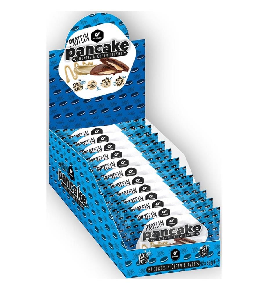 12x GoFitness Nutrition Pancake proteico Cookies n Cream - 55g