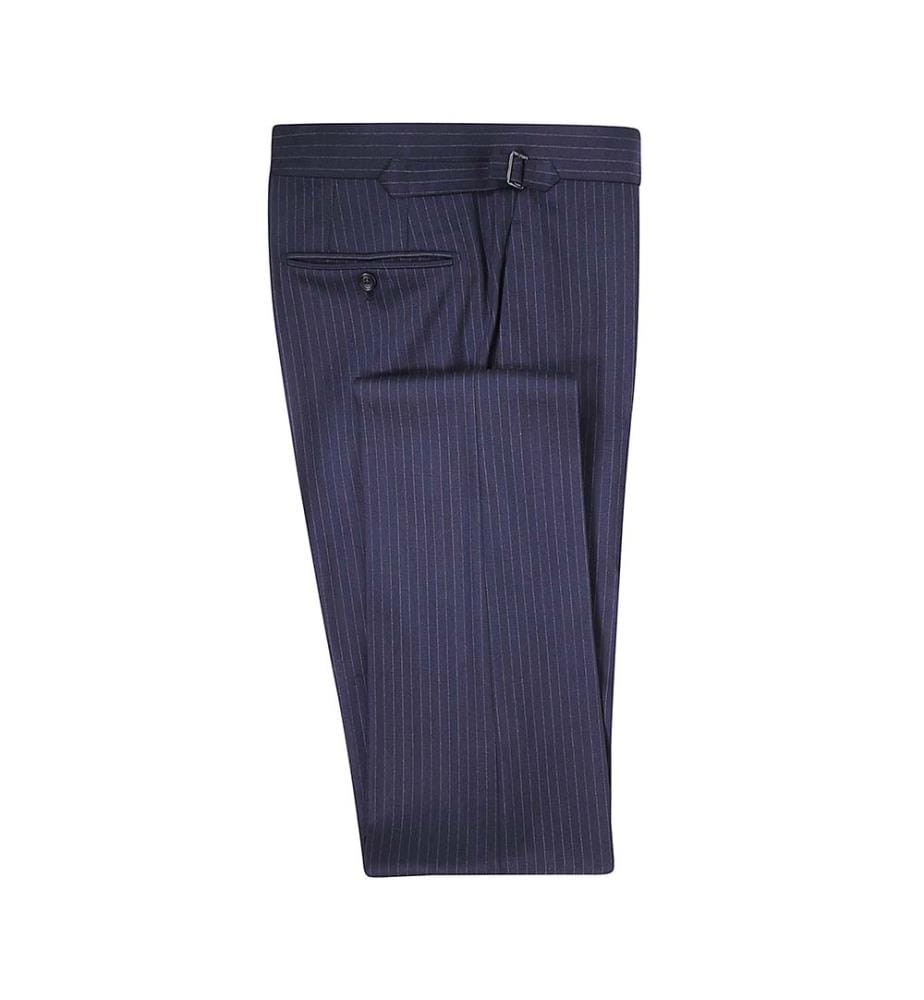Abito Shelton con motivo a spina di pesce - Blu navy