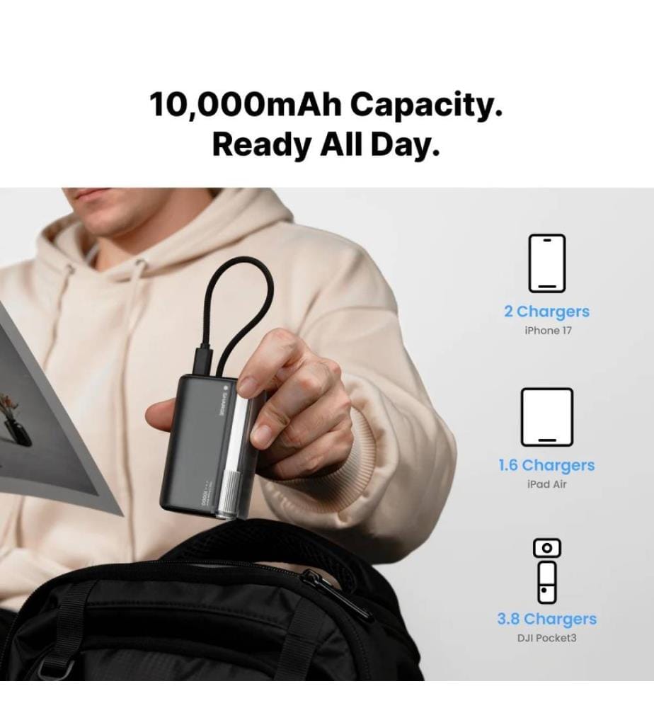 Externe Powerbank Flow 3 45 W – Schwarz