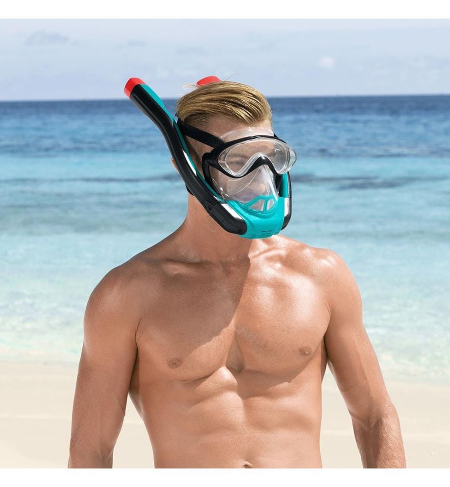Masque De Plongée Flowtech L-Xl - Bleu Noir