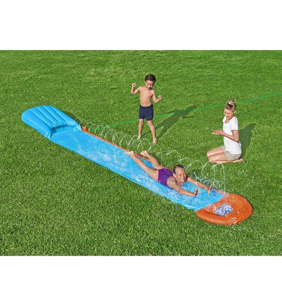 Rampe Tsunami H2Ogo Avec Toboggan Simple - Bleu Orange