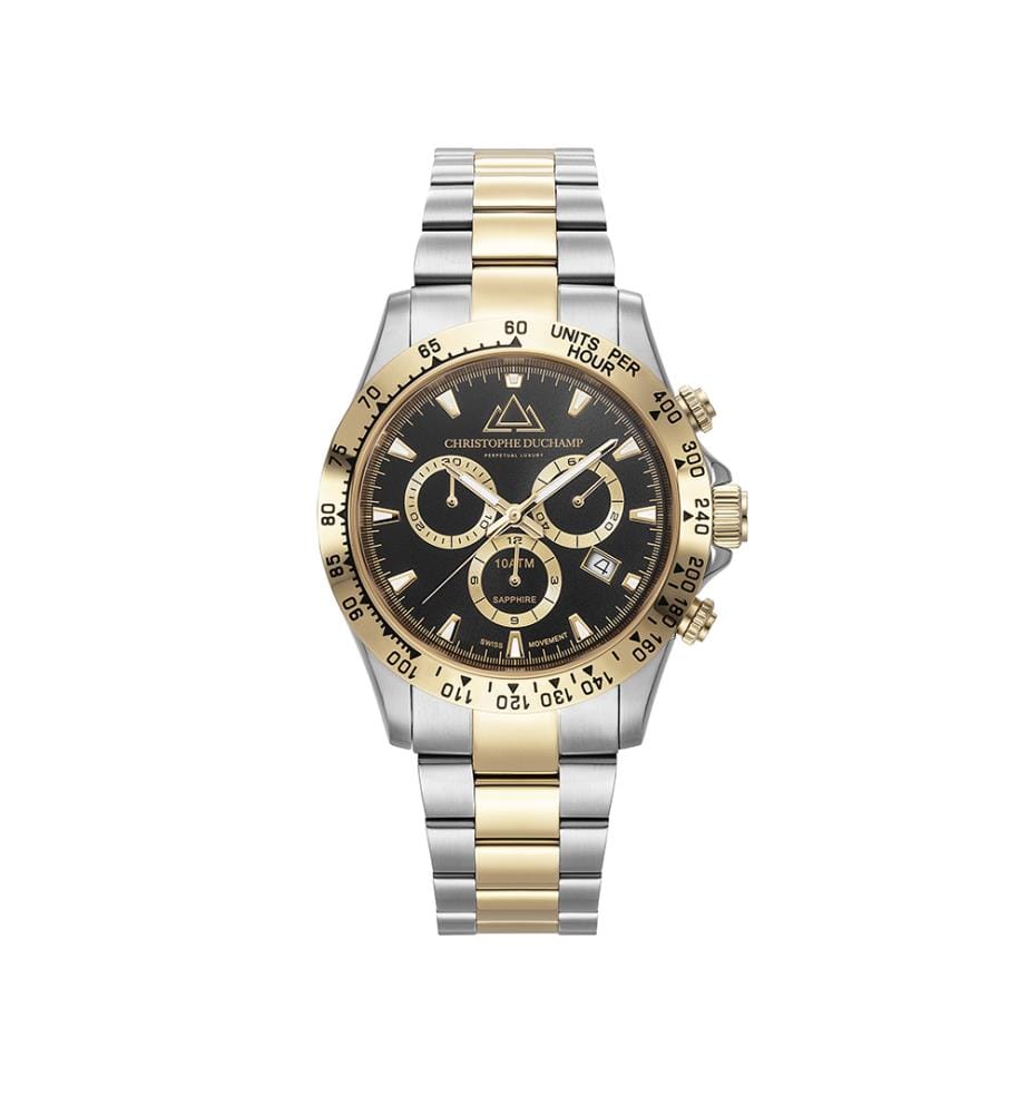 Quarzuhr „Grand Mont“ – Silber & Gold - 42 mm