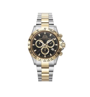 Quarzuhr „Grand Mont“ – Silber & Gold - 42 mm