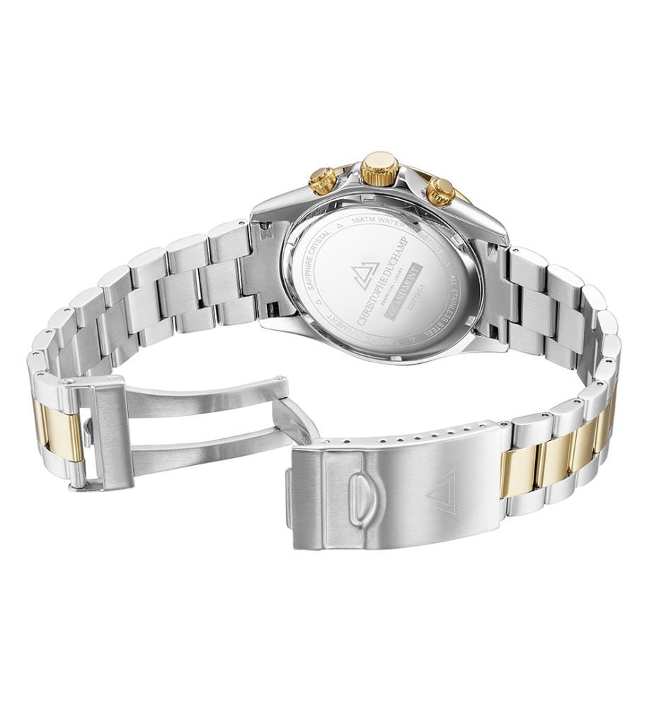 Quarzuhr „Grand Mont“ – Silber & Gold - 42 mm