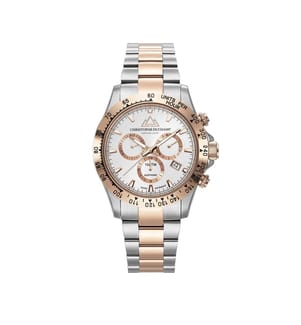 Quarzuhr „Grand Mont“ – Silber & Silber/Roségold - 42 mm