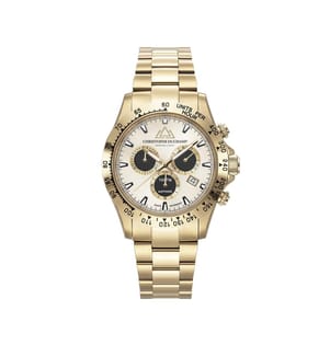 Quarzuhr „Grand Mont“ – Champagner & Gold - 42 mm